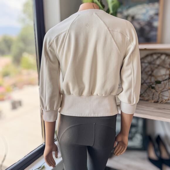 Lululemon, Softstreme Ribbed Hem Pullover in Natural Ivory, Women’s Size 6 - Picture 6 of 10